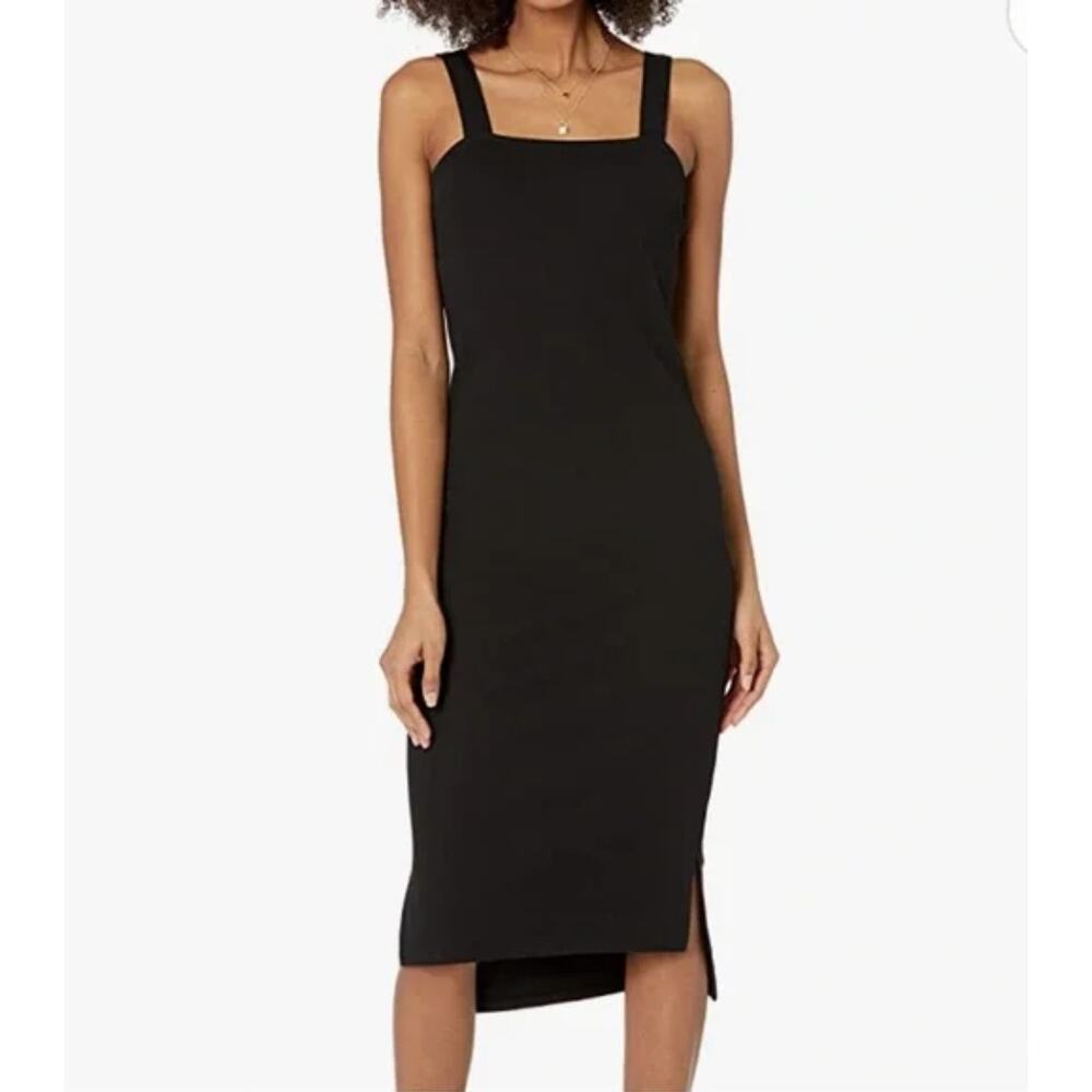2/$15 The Drop Amelia Ribbed Knit Midi Dress Black Size 2XL